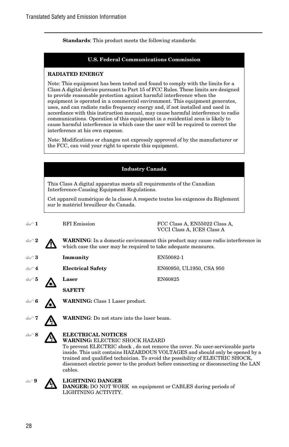 Allied Telesis AT-MCF12VF, SM User Manual | Page 36 / 48