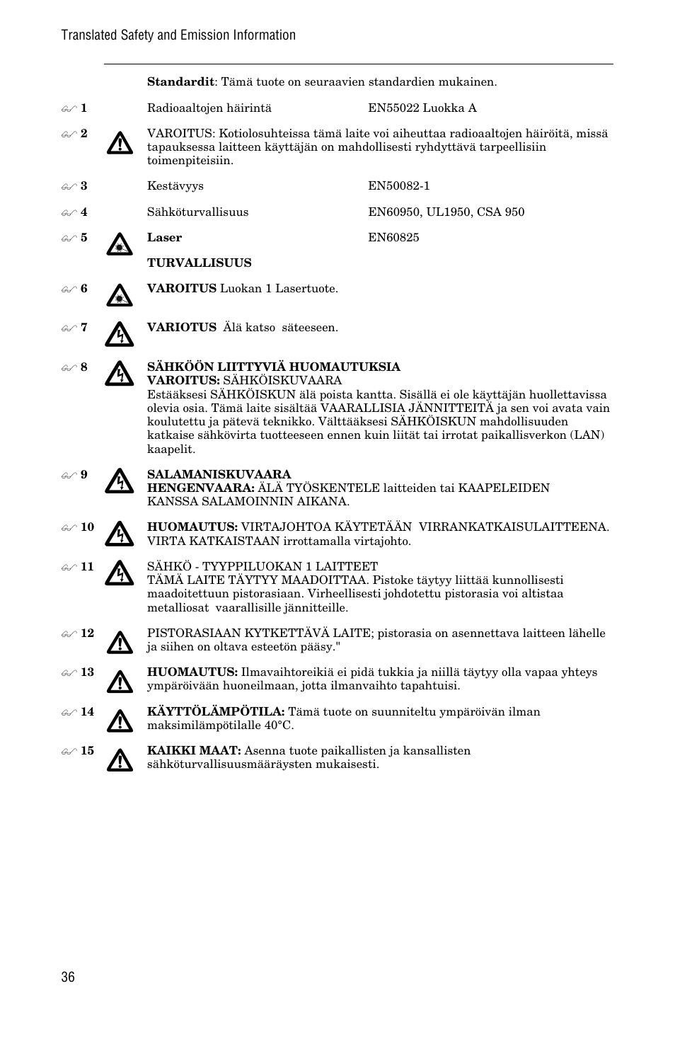 Allied Telesis AT-MCF112VF, SM, LH User Manual | Page 44 / 50
