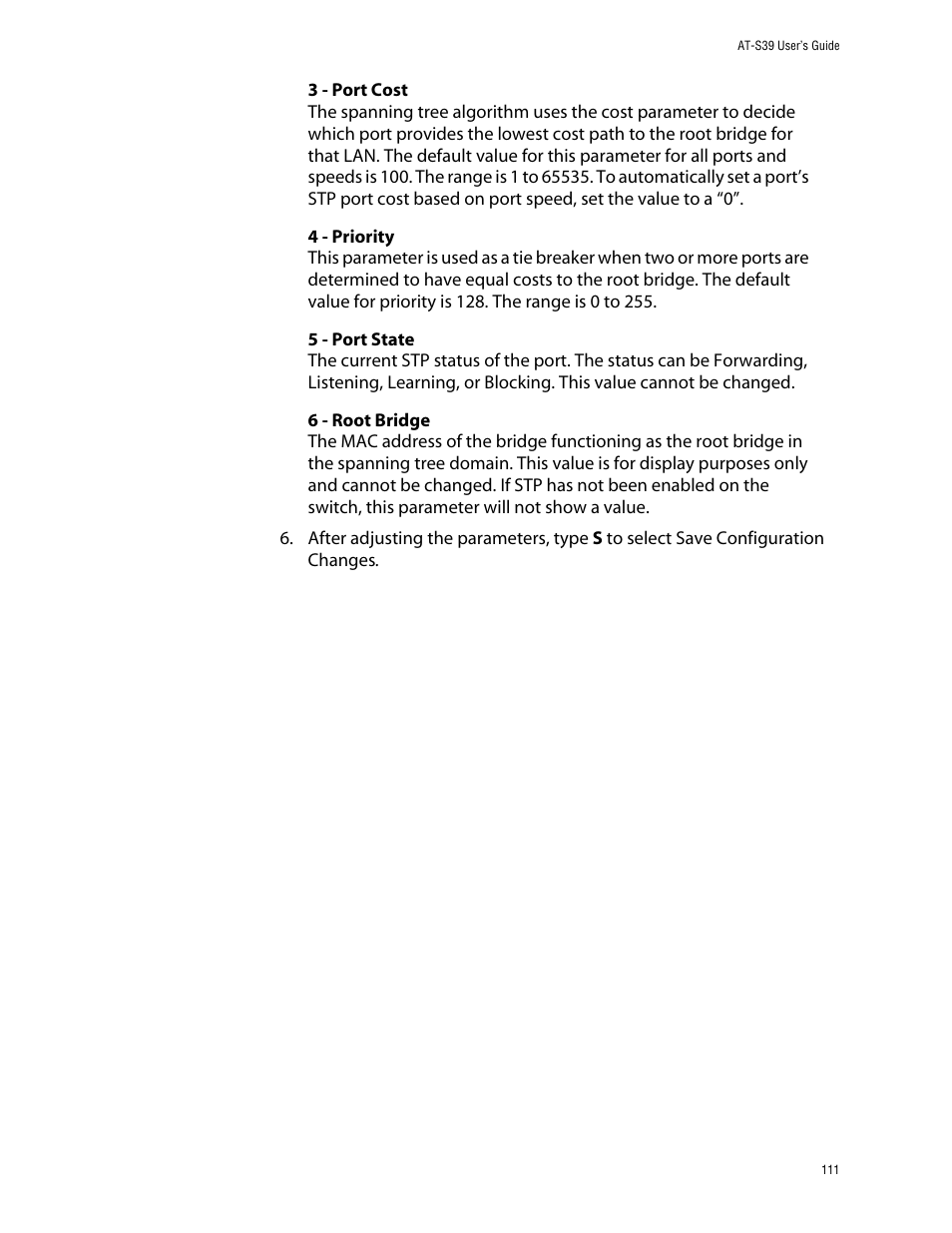 Allied Telesis AT-S39 User Manual | Page 111 / 343