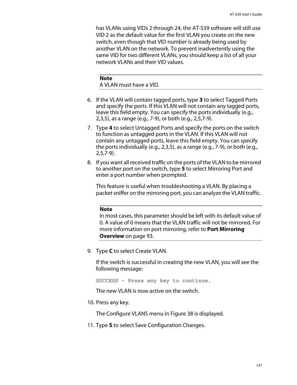 Allied Telesis AT-S39 User Manual | Page 137 / 343