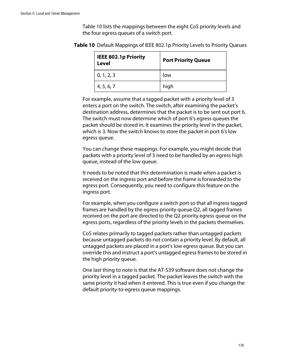 Allied Telesis AT-S39 User Manual | Page 176 / 343