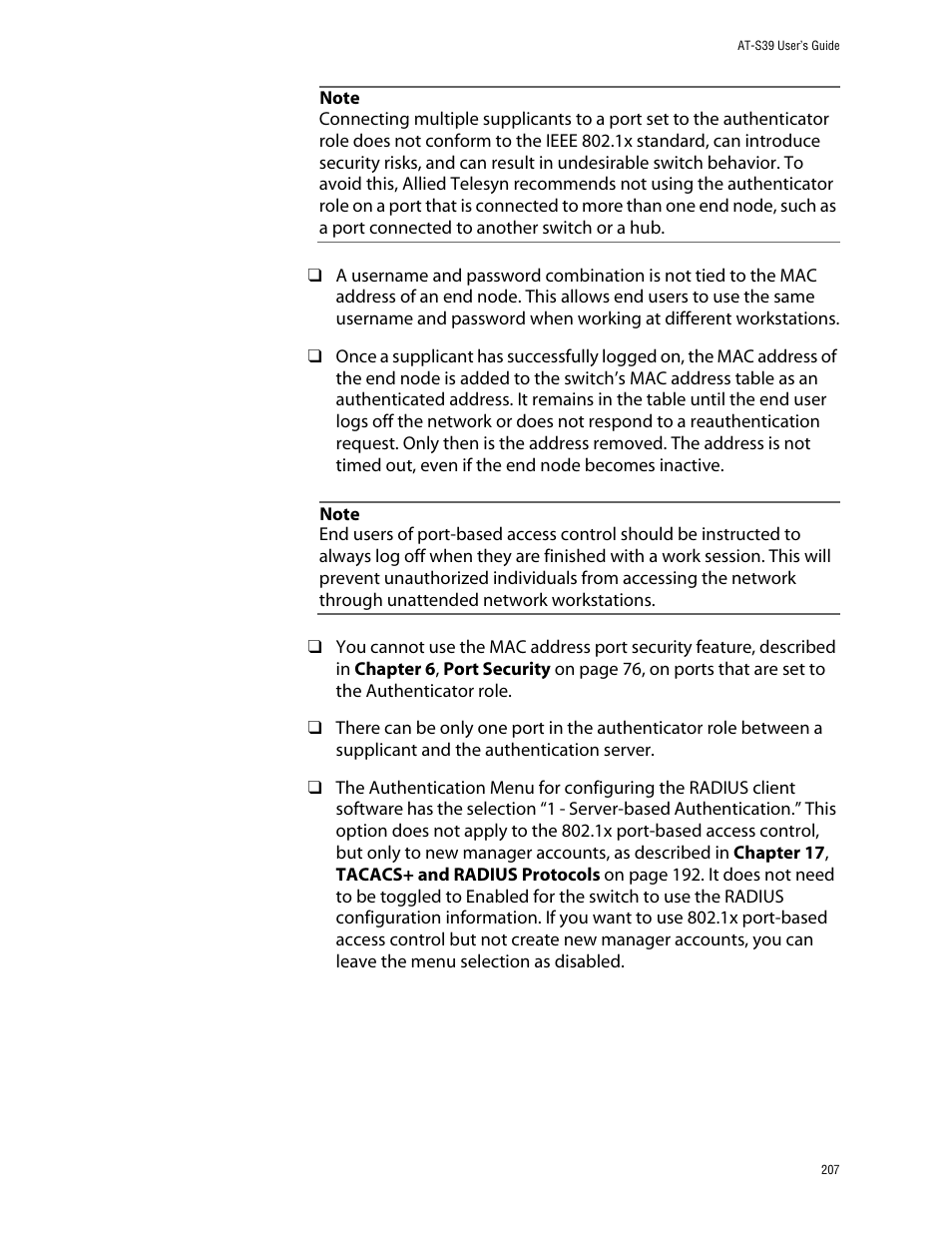 Allied Telesis AT-S39 User Manual | Page 207 / 343