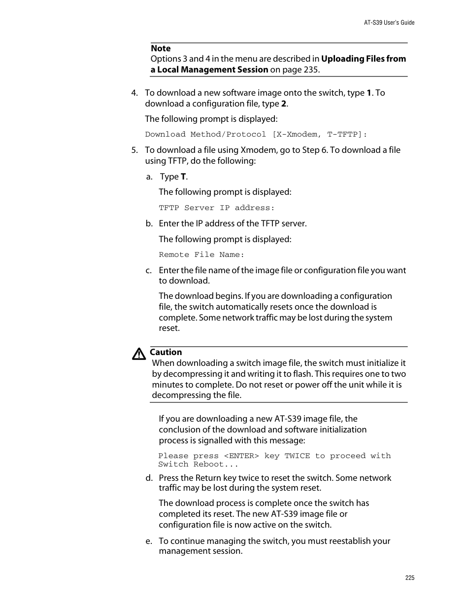 Allied Telesis AT-S39 User Manual | Page 225 / 343