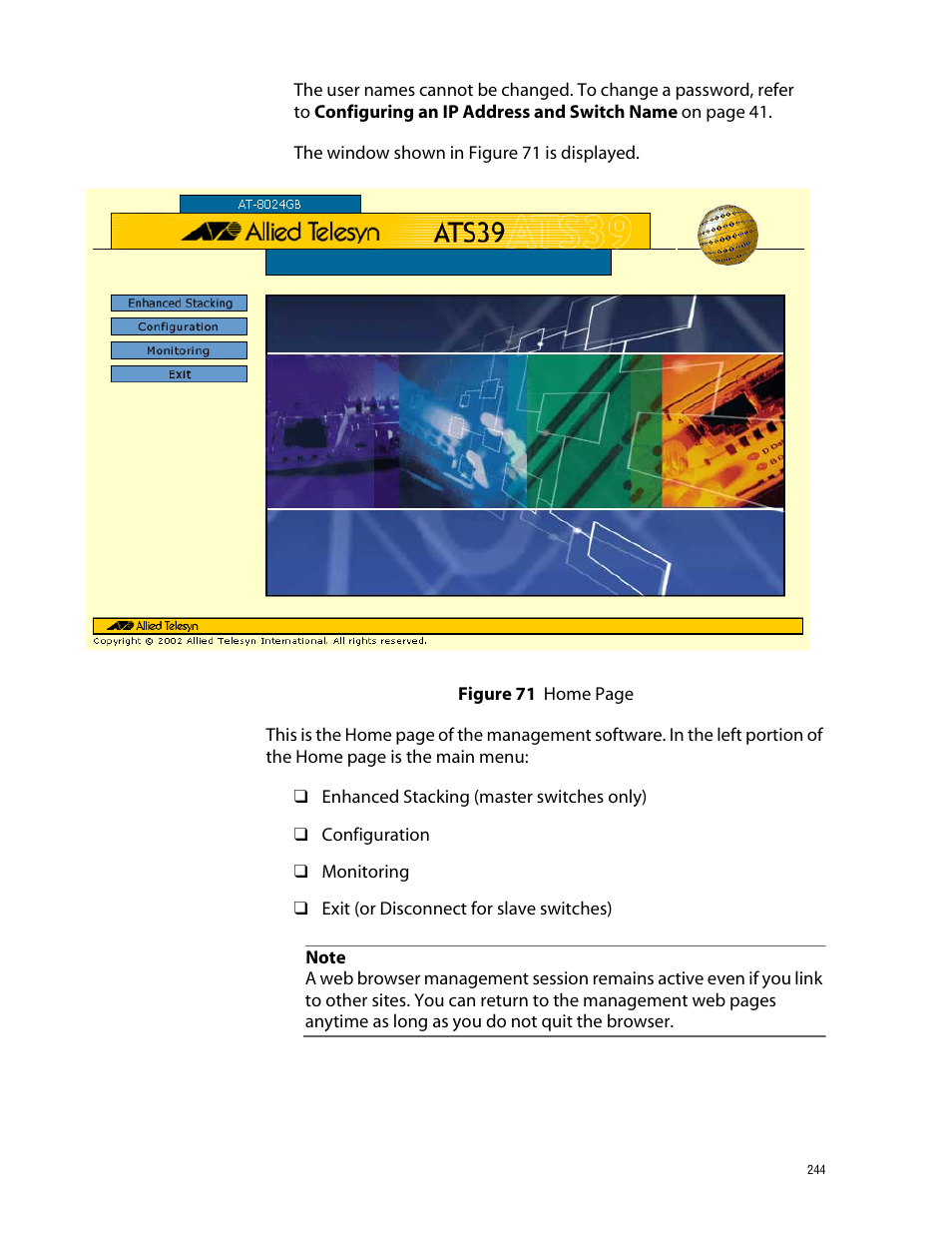 Allied Telesis AT-S39 User Manual | Page 244 / 343