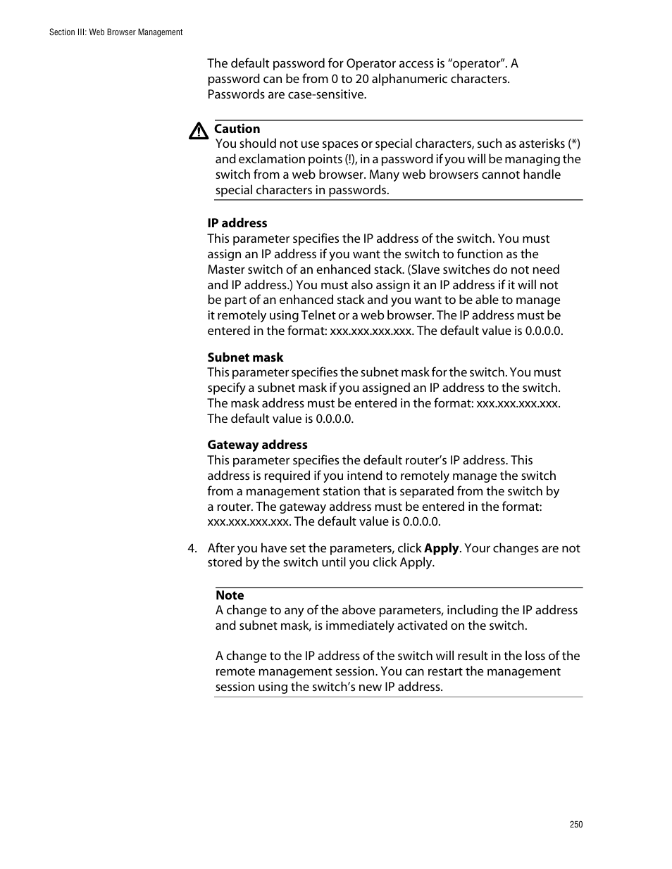 Allied Telesis AT-S39 User Manual | Page 250 / 343