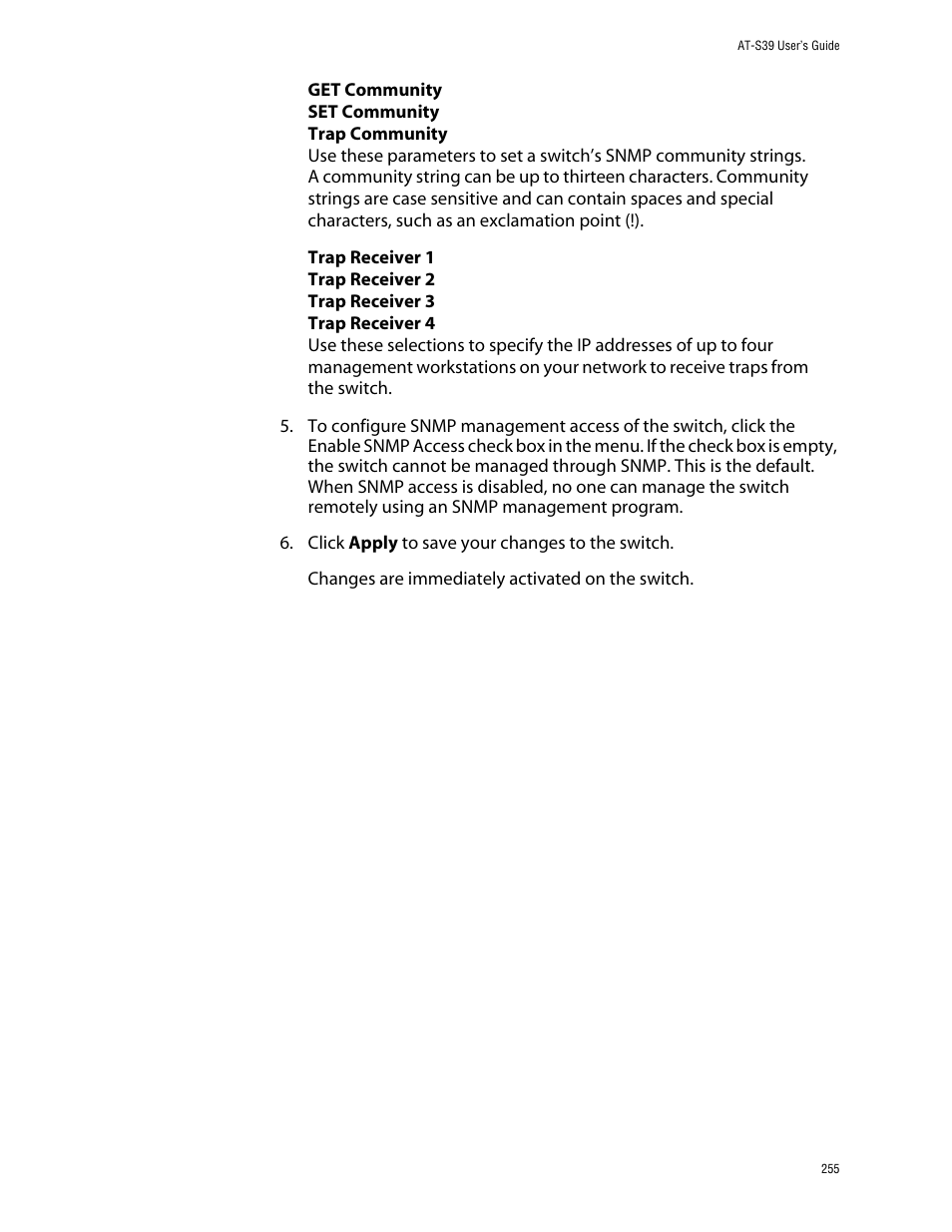 Allied Telesis AT-S39 User Manual | Page 255 / 343