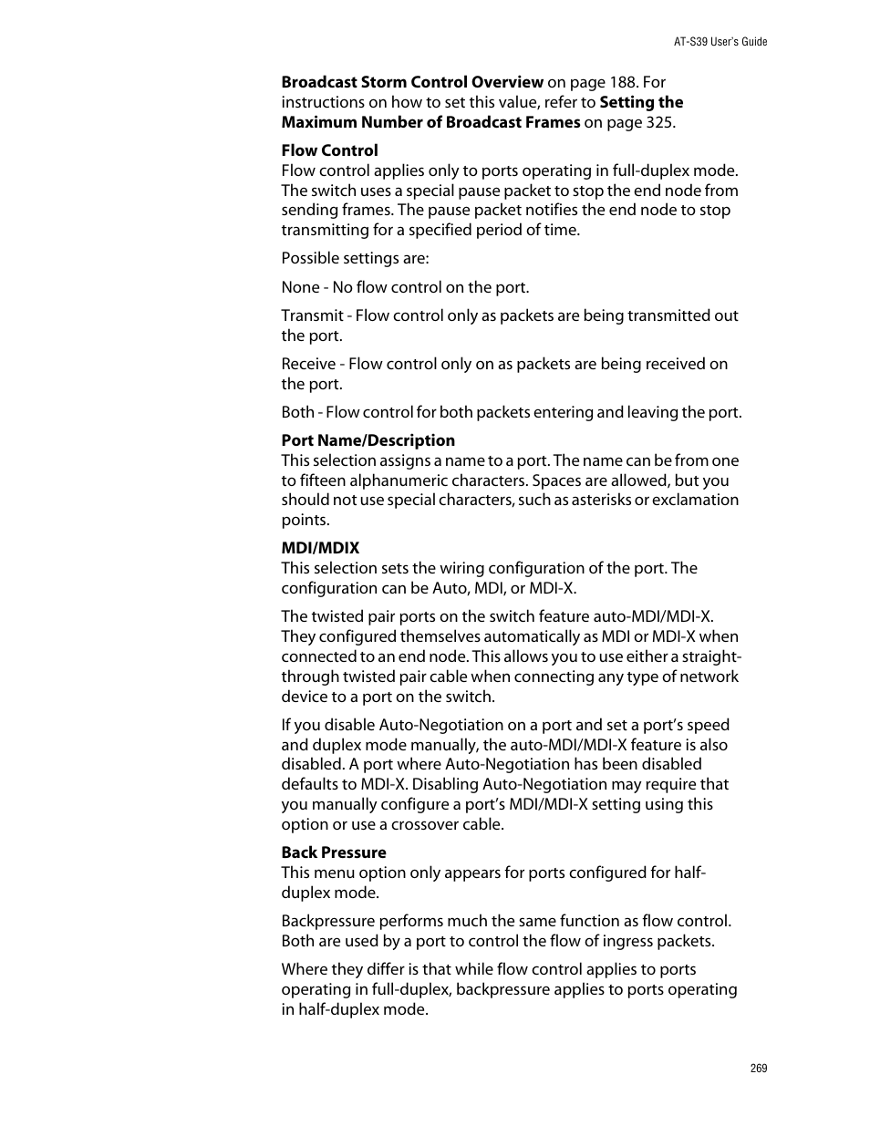 Allied Telesis AT-S39 User Manual | Page 269 / 343