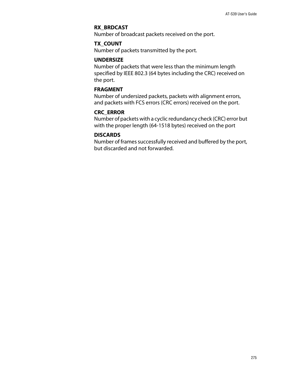 Allied Telesis AT-S39 User Manual | Page 275 / 343