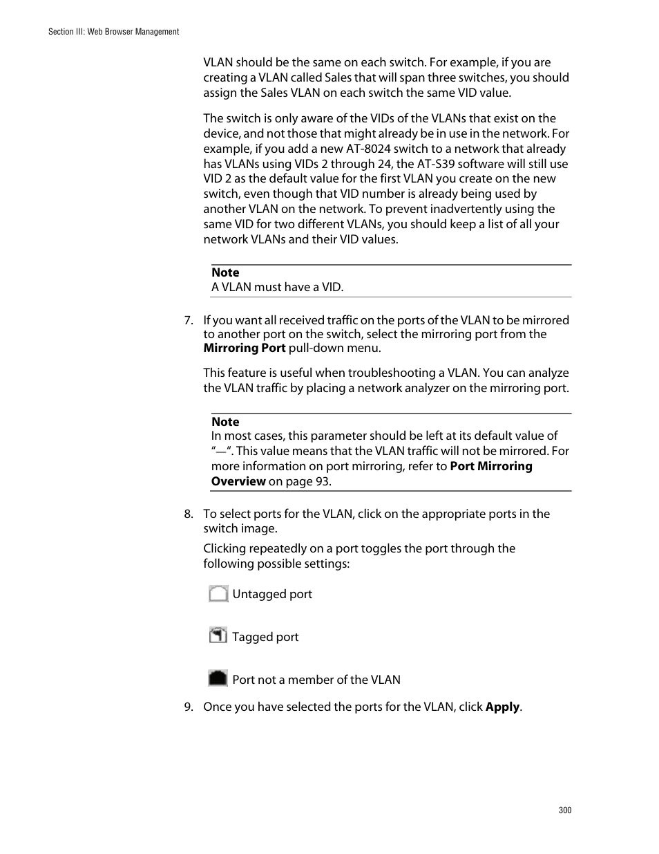 Allied Telesis AT-S39 User Manual | Page 300 / 343