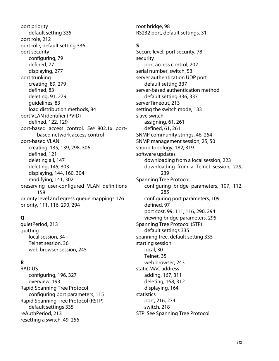 Allied Telesis AT-S39 User Manual | Page 342 / 343