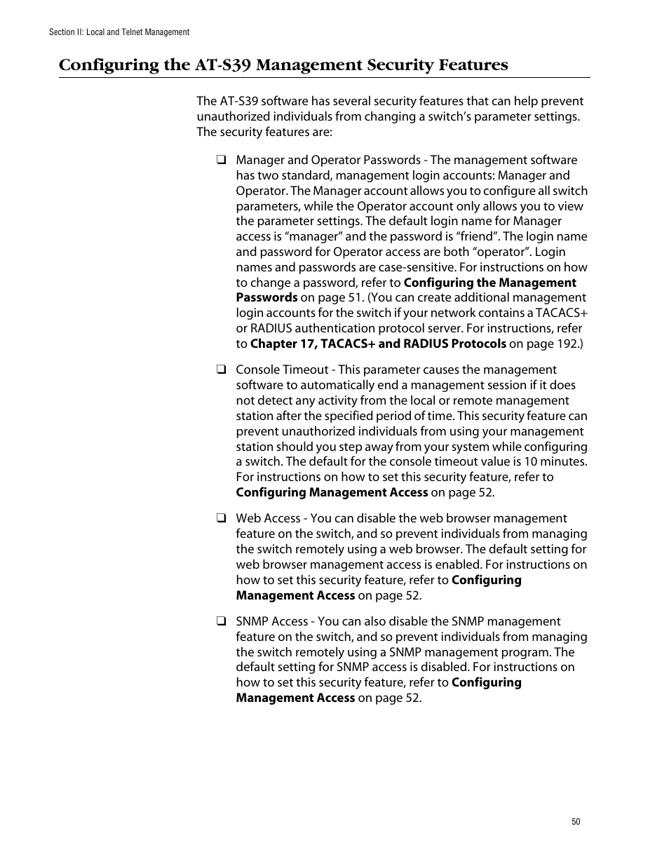 Allied Telesis AT-S39 User Manual | Page 50 / 343