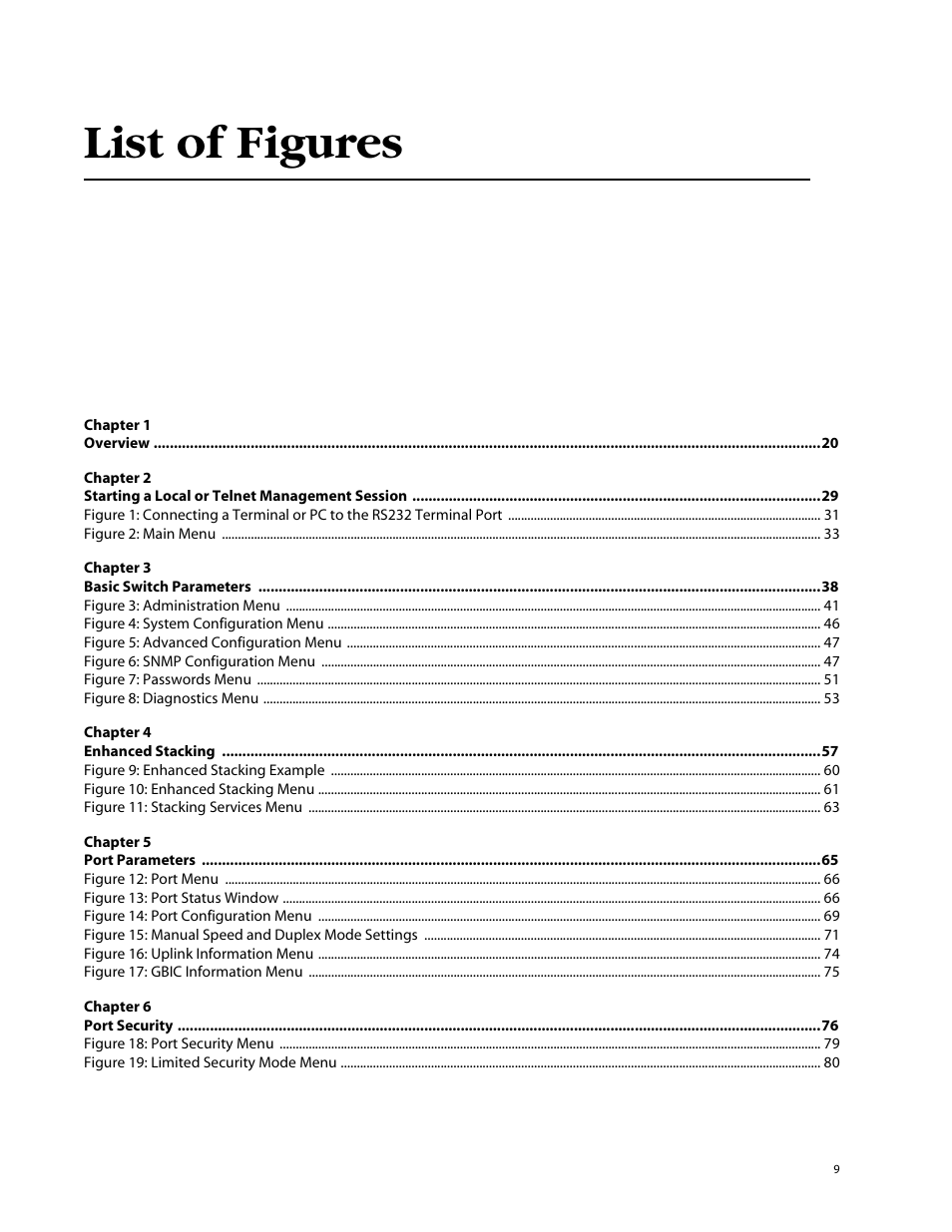 List of figures | Allied Telesis AT-S39 User Manual | Page 9 / 343