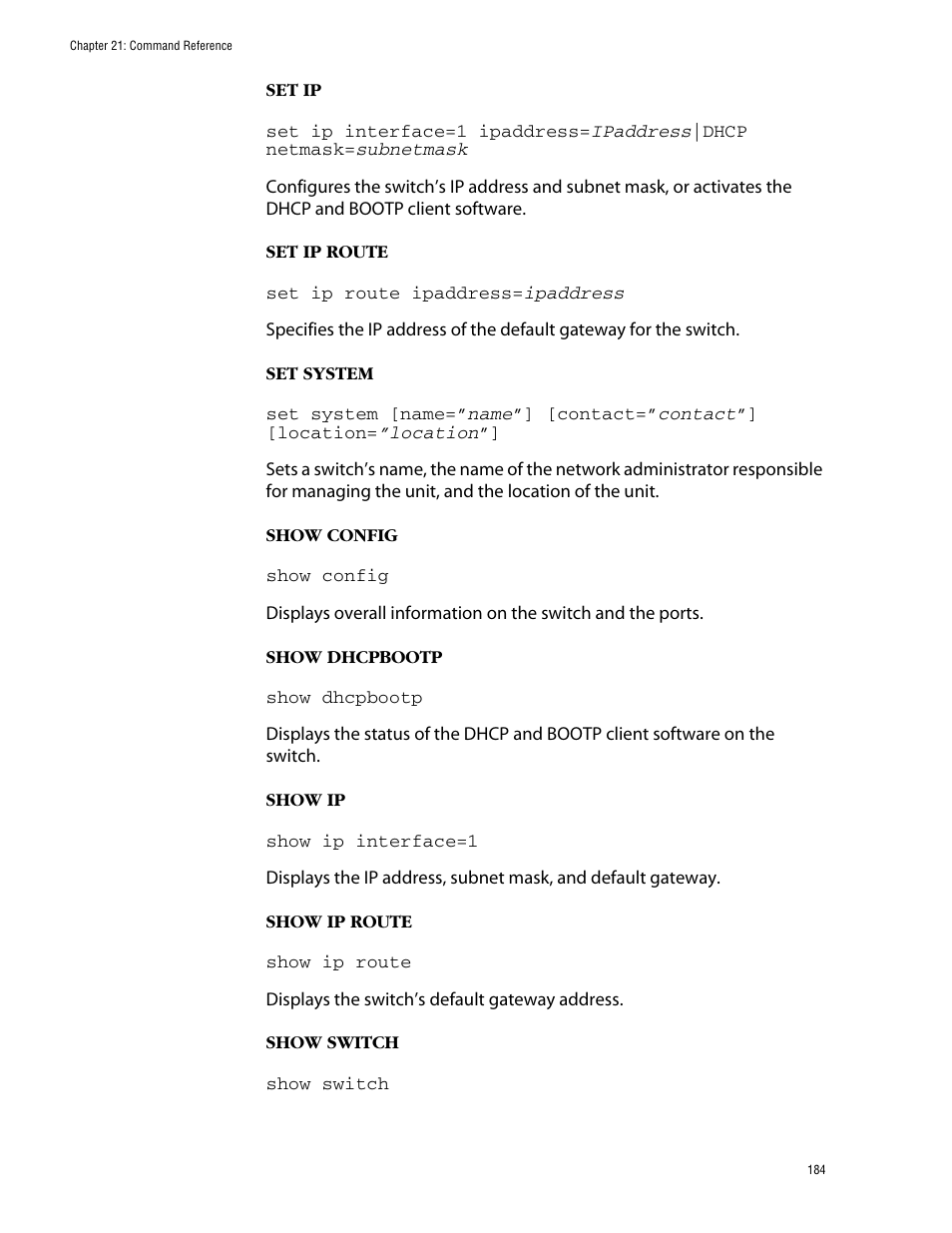 Allied Telesis AT-S39 User Manual | Page 184 / 203