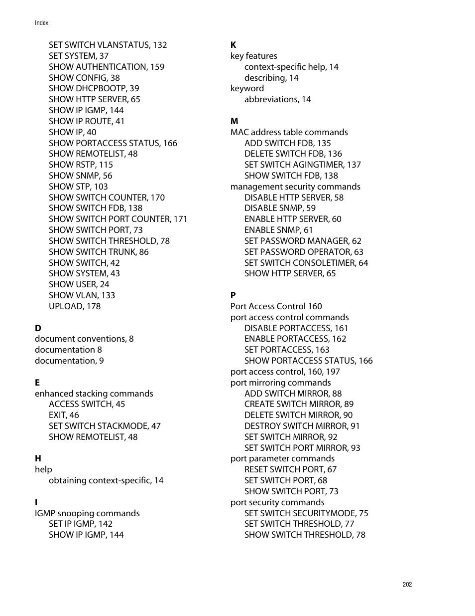 Allied Telesis AT-S39 User Manual | Page 202 / 203