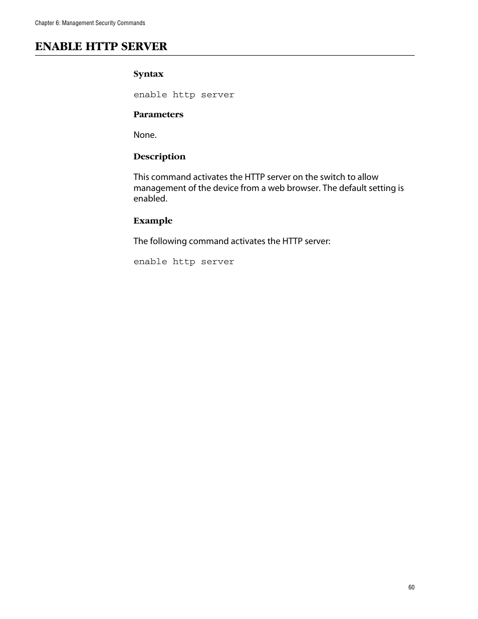Enable http server | Allied Telesis AT-S39 User Manual | Page 60 / 203