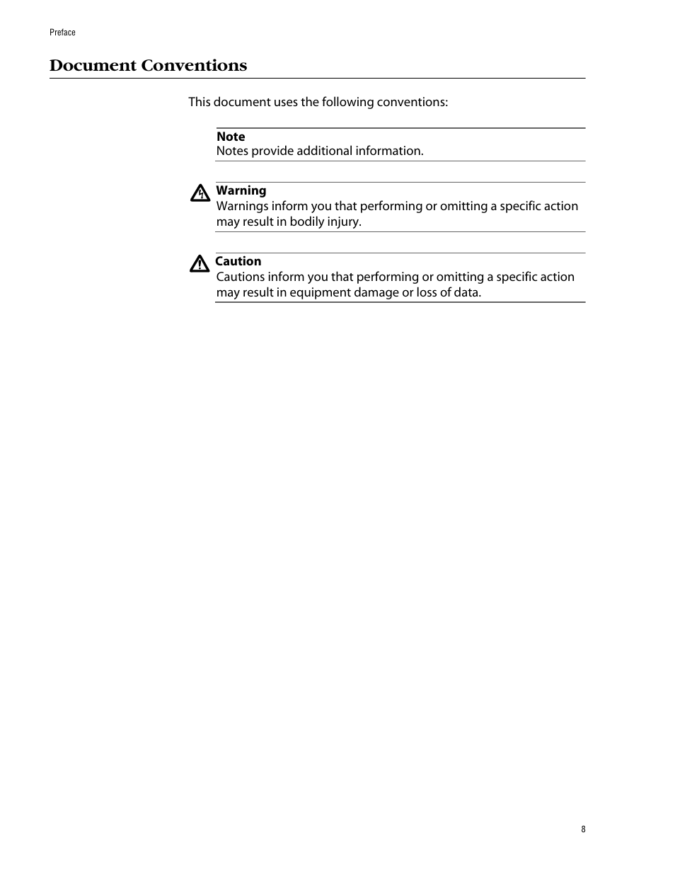 Document conventions | Allied Telesis AT-S39 User Manual | Page 8 / 203