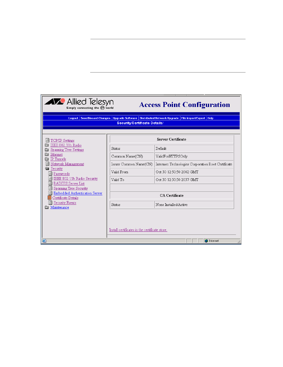 Allied Telesis AT-WA7500 User Manual | Page 180 / 270
