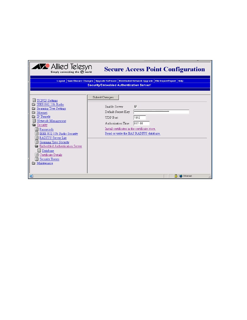 Allied Telesis AT-WA7500 User Manual | Page 182 / 270