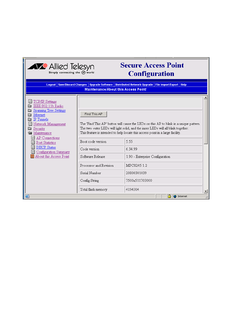 Using the leds to locate access points | Allied Telesis AT-WA7500 User Manual | Page 199 / 270