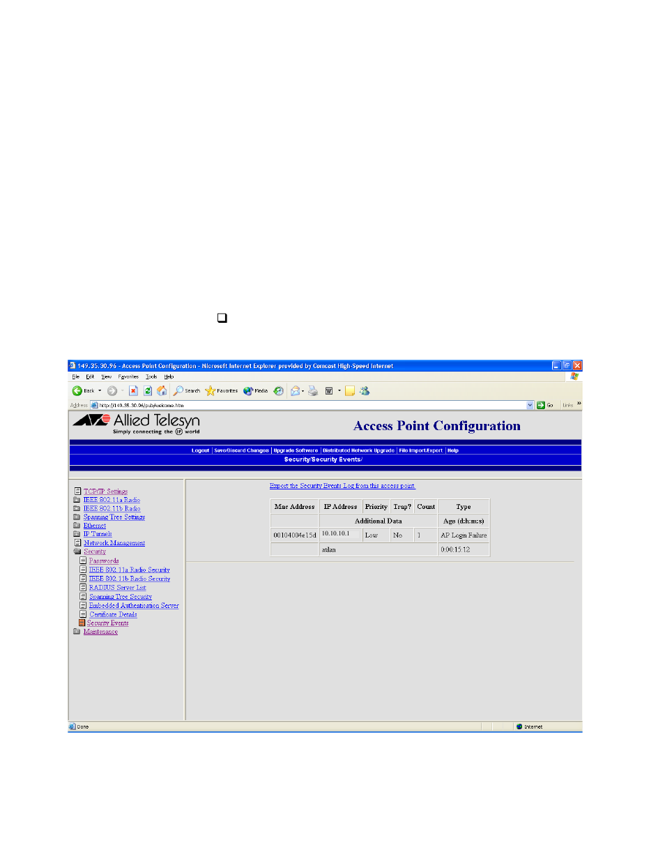 Troubleshooting security | Allied Telesis AT-WA7500 User Manual | Page 211 / 270
