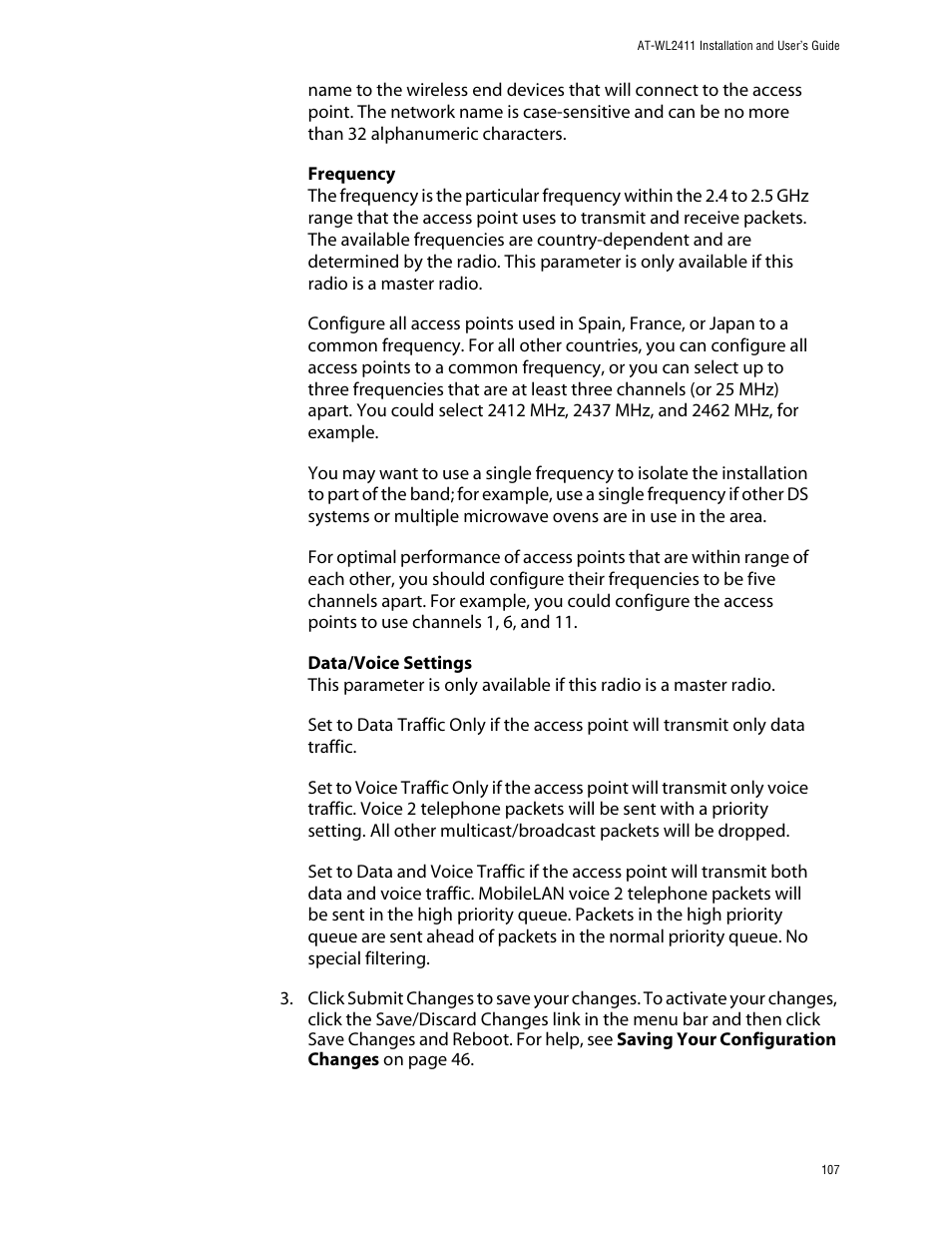 Allied Telesis AT-WL2411 User Manual | Page 107 / 208
