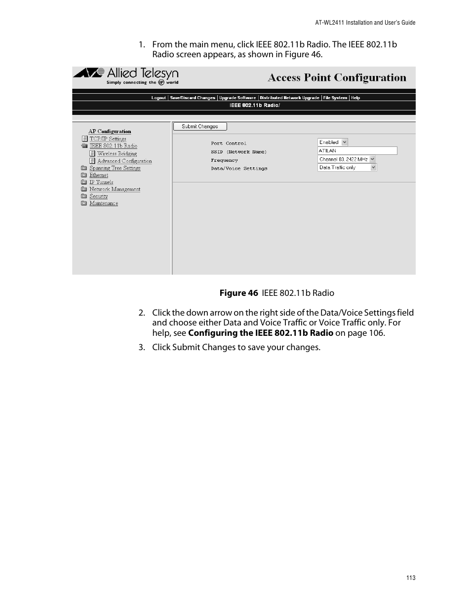Allied Telesis AT-WL2411 User Manual | Page 113 / 208