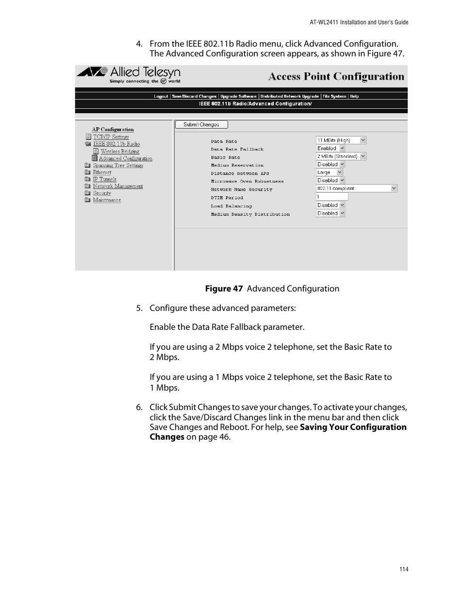 Allied Telesis AT-WL2411 User Manual | Page 114 / 208