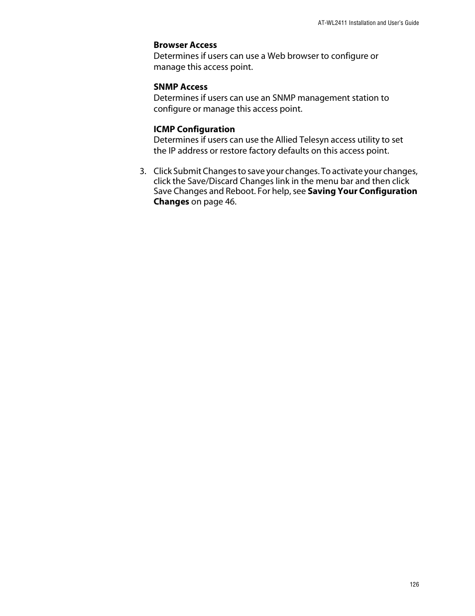 Allied Telesis AT-WL2411 User Manual | Page 126 / 208