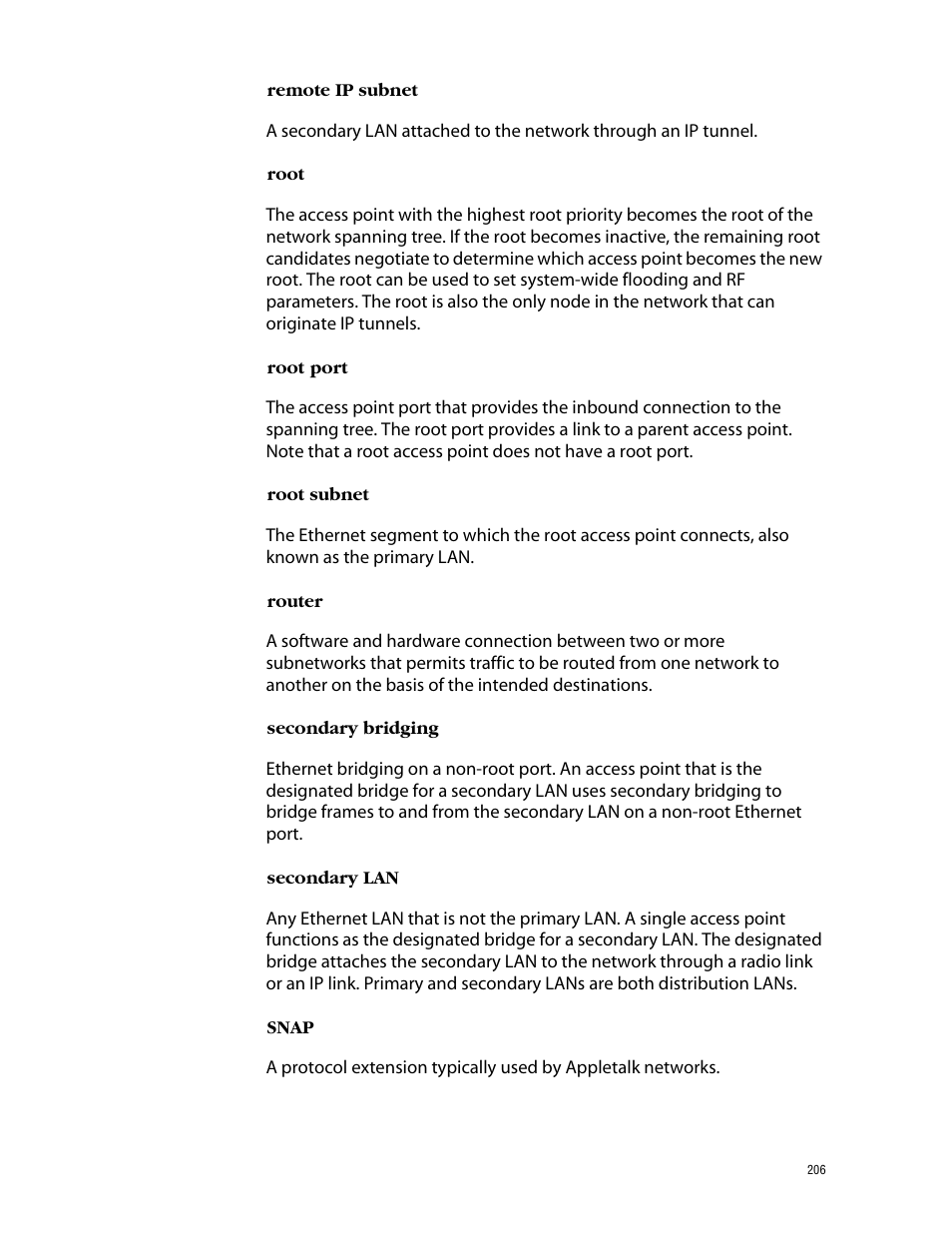 Allied Telesis AT-WL2411 User Manual | Page 206 / 208