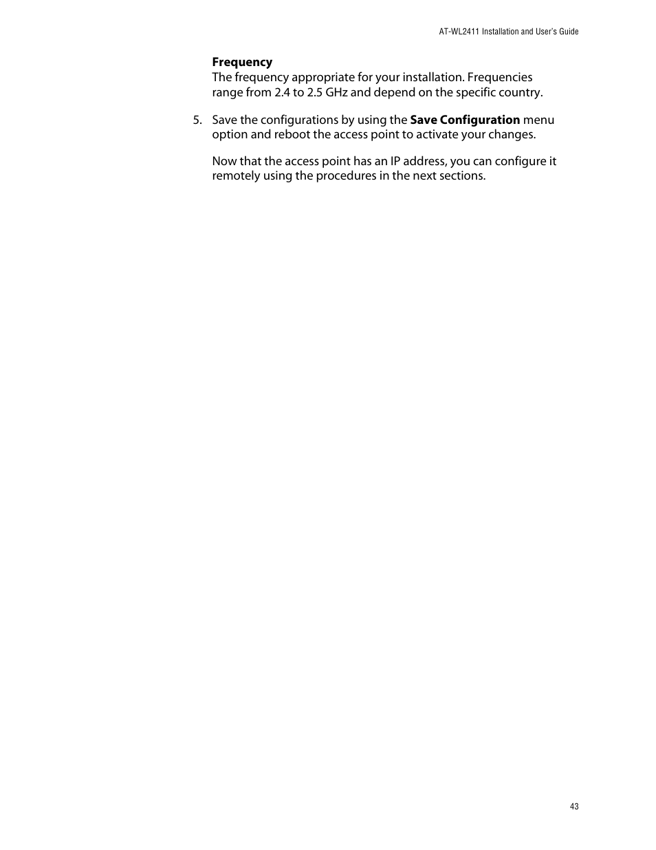 Allied Telesis AT-WL2411 User Manual | Page 43 / 208