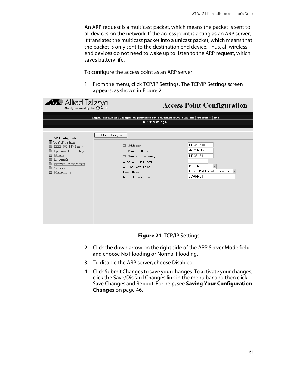 Allied Telesis AT-WL2411 User Manual | Page 59 / 208