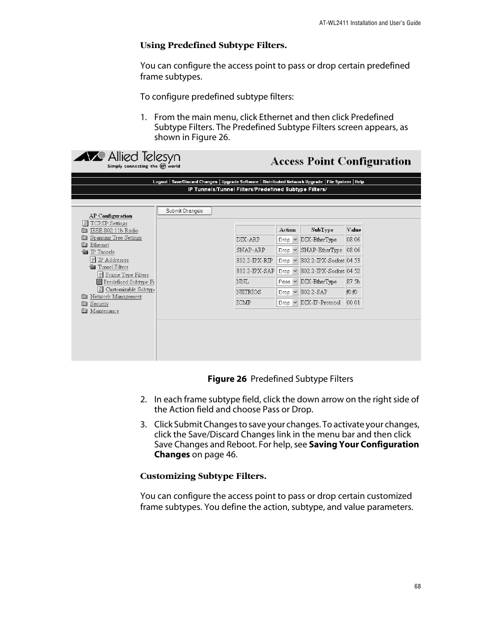 Allied Telesis AT-WL2411 User Manual | Page 68 / 208