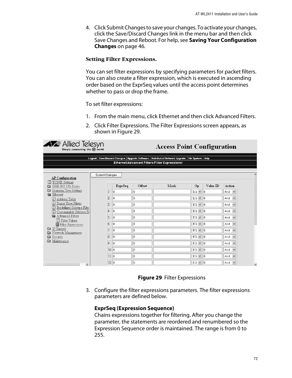 Allied Telesis AT-WL2411 User Manual | Page 72 / 208