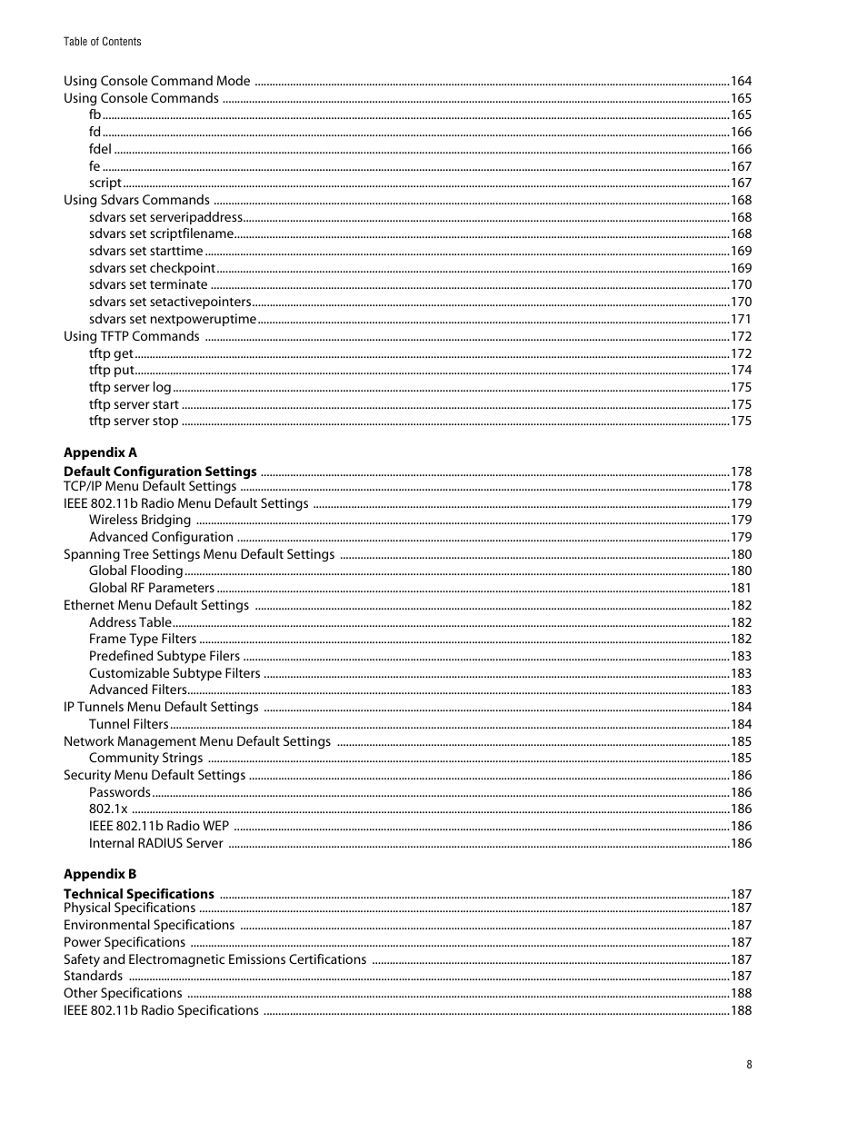 Allied Telesis AT-WL2411 User Manual | Page 8 / 208