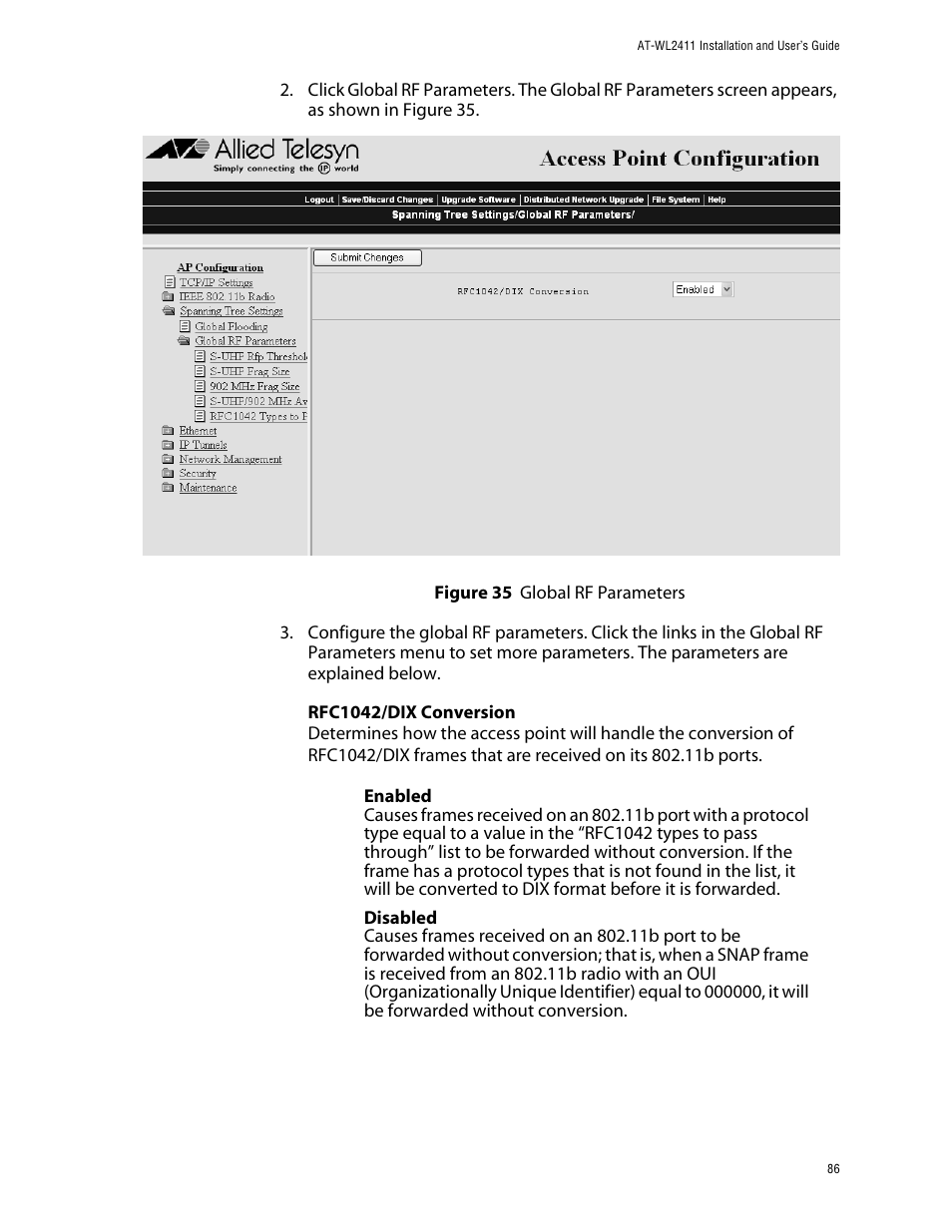 Allied Telesis AT-WL2411 User Manual | Page 86 / 208