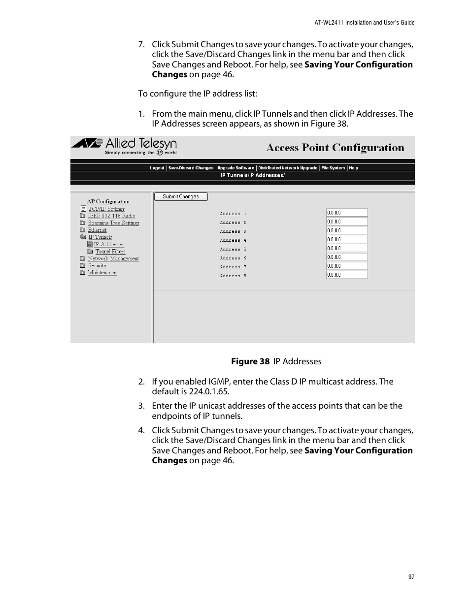 Allied Telesis AT-WL2411 User Manual | Page 97 / 208