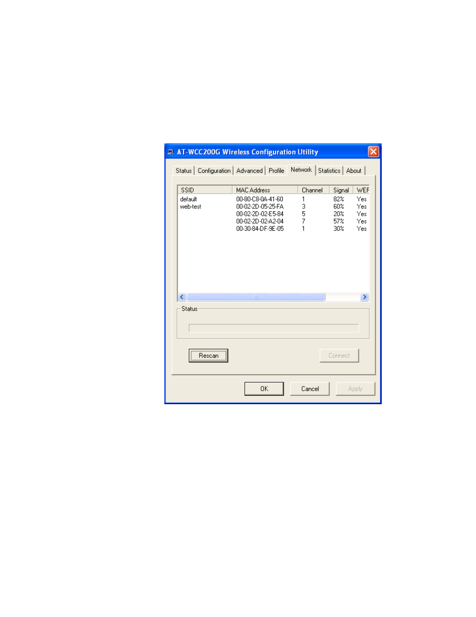 Network tab | Allied Telesis AT-WCC200G User Manual | Page 34 / 40