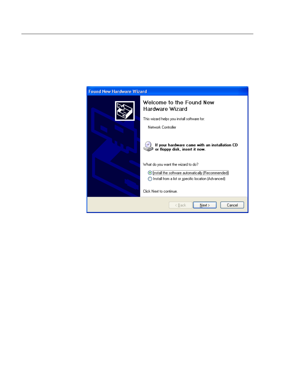 Software installation, Installing the at-wcp200g driver | Allied Telesis AT-WCP200G User Manual | Page 18 / 40