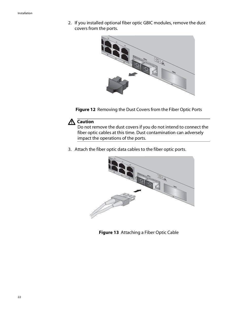 Installation 22 | Allied Telesis AT-GS924GB User Manual | Page 34 / 60
