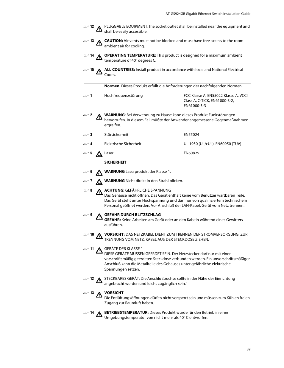 Allied Telesis AT-GS924GB User Manual | Page 51 / 60