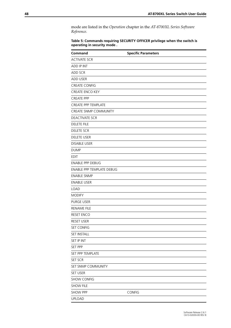 Allied Telesis AT-8700XL Series Switch User Manual | Page 48 / 81