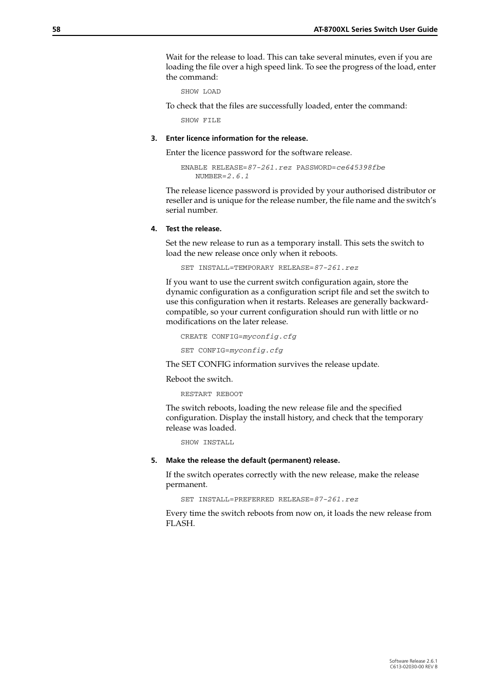 Allied Telesis AT-8700XL Series Switch User Manual | Page 58 / 81