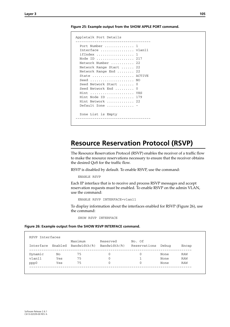 Resource reservation protocol (rsvp) | Allied Telesis AT-8800 Series Switch User Manual | Page 105 / 118