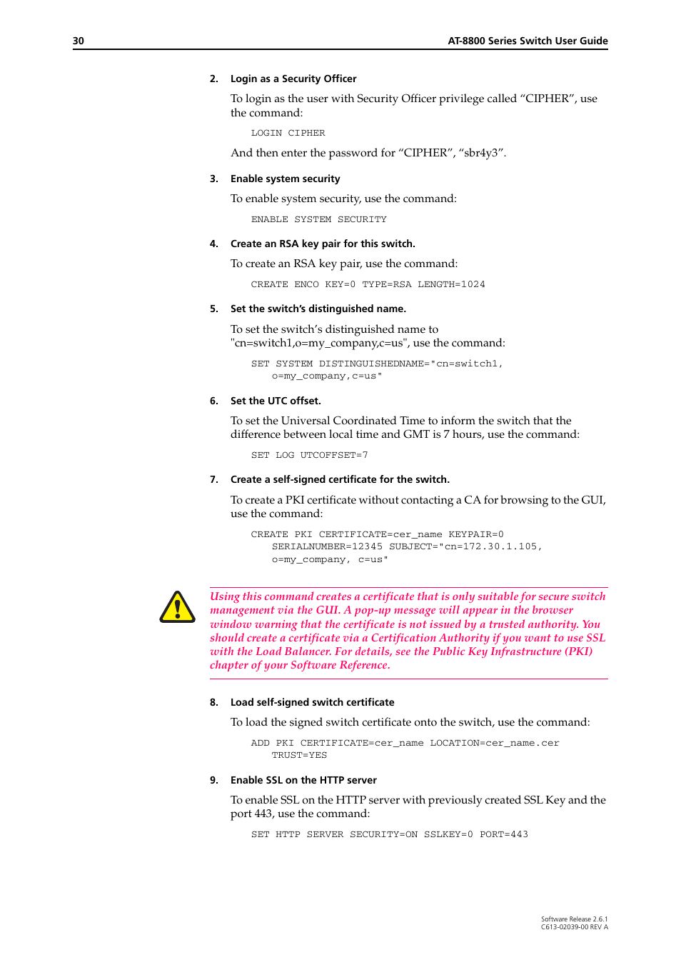 Allied Telesis AT-8800 Series Switch User Manual | Page 30 / 118
