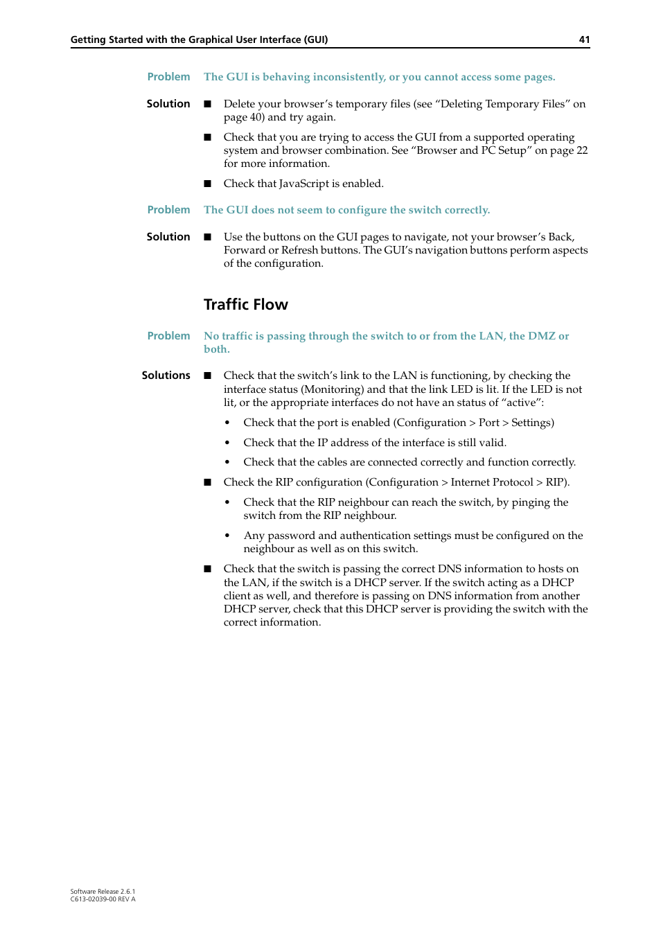 Traffic flow | Allied Telesis AT-8800 Series Switch User Manual | Page 41 / 118
