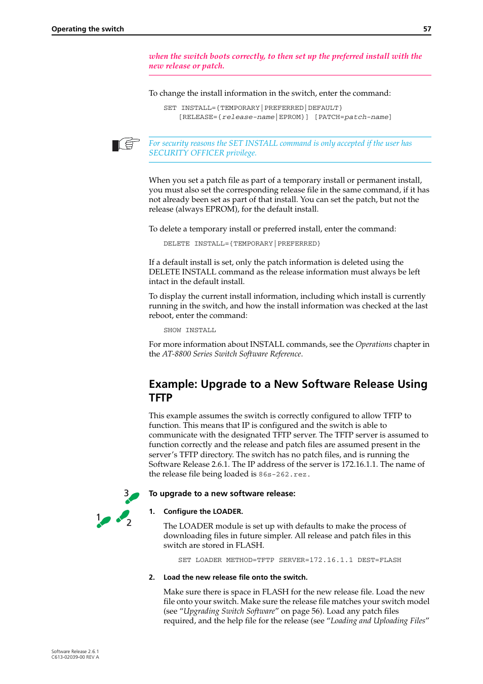 Allied Telesis AT-8800 Series Switch User Manual | Page 57 / 118