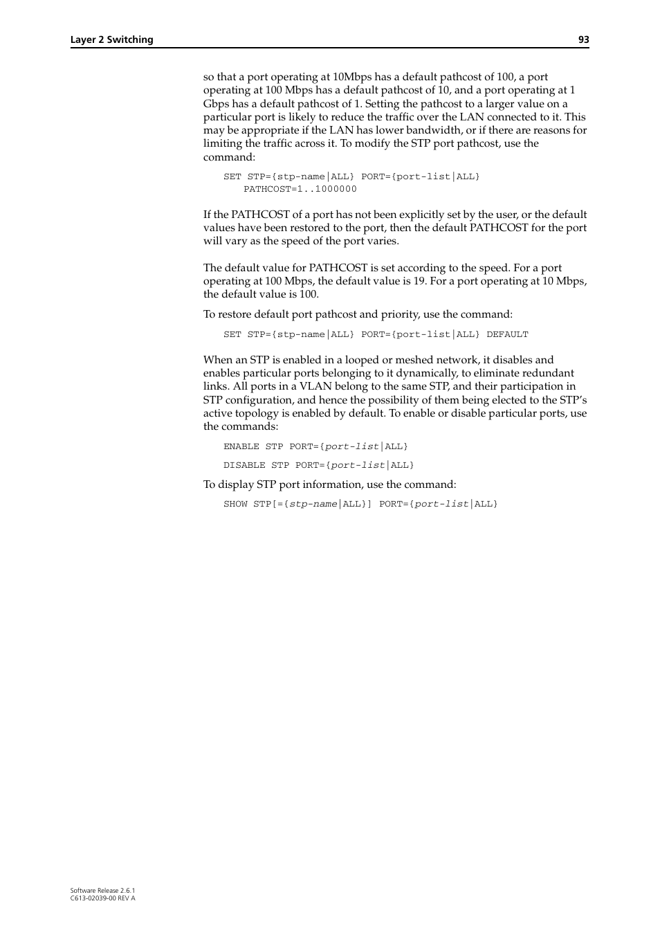 Allied Telesis AT-8800 Series Switch User Manual | Page 93 / 118