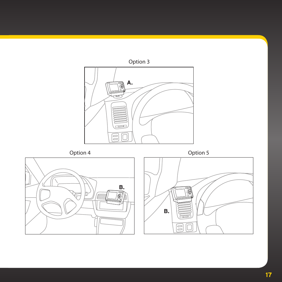 B. a. b, Option 3 option 4 option 5 | SIRIUS XDRC2UG User Manual | Page 17 / 124
