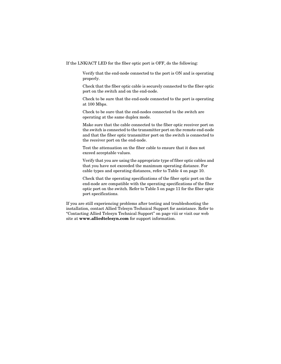 Allied Telesis AT-FS202SC/FS4 User Manual | Page 26 / 42