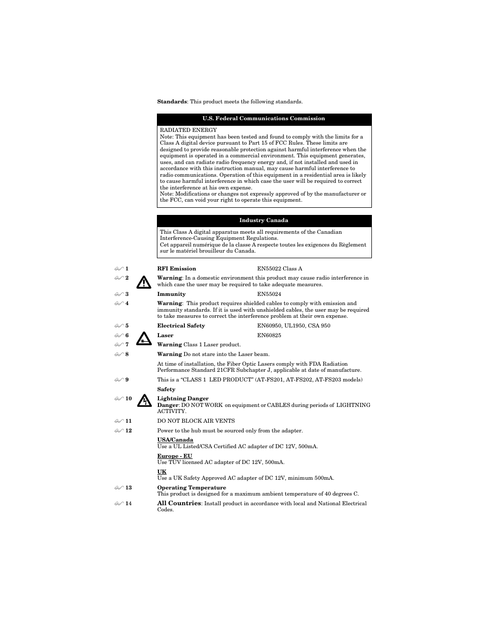 Allied Telesis AT-FS202SC/FS4 User Manual | Page 32 / 42